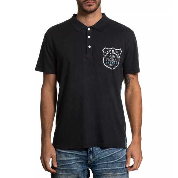 AMERICAN FIGHTER Men's Polo S/S BALTIMORE Premium - Picture 5 of 8